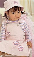 Babies Three-Piece Pinafore Set