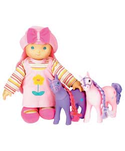 Soft bodies, extra cuddly 26.5 cm doll comes complete with hair accessories to decorate the dolls