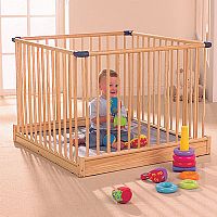 Solid wood frame that folds flat for easy storage