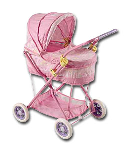 Baby Annabel Pram - Sun shade and shopping basket