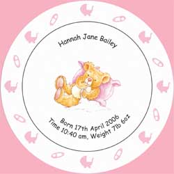 Unbranded Baby Birth Plate Girl
