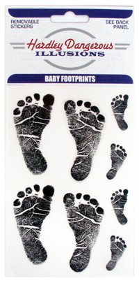 Baby Footprints Sticker Sheet