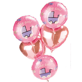 Unbranded Baby Girl Balloon Bouquet