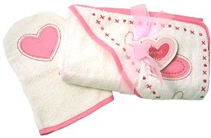In The Bag` have designed this adorable `Little Sweetheart` bath set  the perfect gift to celebrate