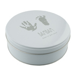 Imprint your babys tiny feet and hands to remember forever with Babys First Handprint and Footprint Kit! Product Features: The Kit comes in a tin and includes plaster to be mixed with water, to make imprint of foot or hand. Packaged in white cardboar