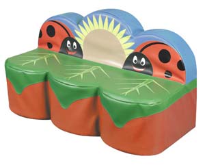 Unbranded Back to nature ladybird 3 seat sofa