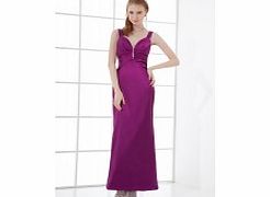 Unbranded Backless Straps Sweetheart Beaded Ankle-length