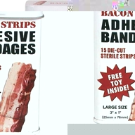 Fifteen novelty sterile and waterproof plasters in a smart tin and bizarrely in the shape of strips 