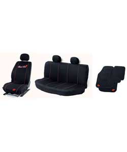 Unbranded Bad Girl 2 Seat Cover and Mat Set