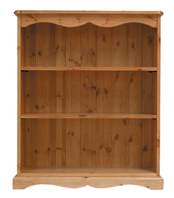 3FT PINE BOOKCASE.ALL SOLID PINE WITH NO PLYWOOD.THE CARCUS FEATURES A TONGUE AND GROOVED BACK