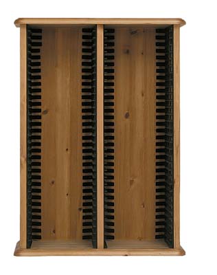 PINE DOUBLE DVD RACK.ALL SOLID PINE WITH NO PLYWOOD.THE CARCUS FEATURES A TONGUE AND GROOVED BACK