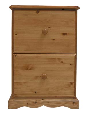 BADGER PINE FILING CABINET 2 DRAWER