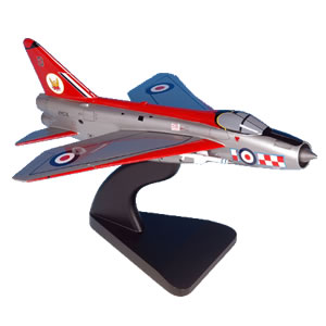 An accurate Bravo Delta collectors model of the BAE English Electric Lightning aircraft painted in t