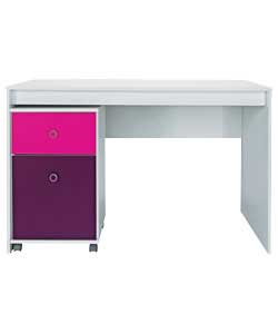 Unbranded Bailee Girl Desk and Storage Filer - Pink/Purple