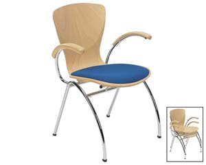 Unbranded Balfour armchair with upholstered seat