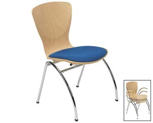 Unbranded Balfour chair with upholstered seat