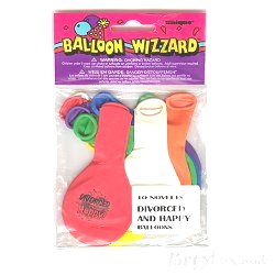 Balloon - Divorced and Happy - assorted latex - pack of 10
