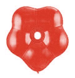 Balloon - Geo Blossom - 16inch latex - Red