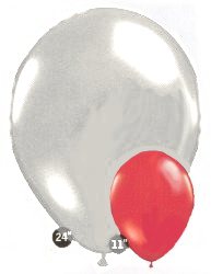 A whopping 24 inch transparent latex balloon to re