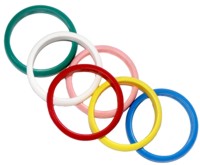 Tie on your helium balloons to prevent them flying away.  These would not be sufficient in a high