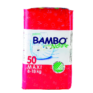Unbranded BAMBO MAXI NAPPIES PACK OF 50 NAPPIES