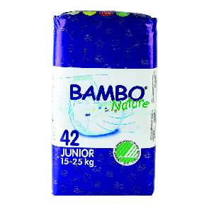 Unbranded BAMBO NAPPIES JUNIOR BOX 126 NAPPIES