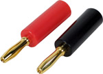 Reliable 4mm banana plugs   with gold-plated contacts  ideal for loudspeaker connections and are wel