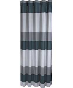 Unbranded Banded Black Stripe Curtains - 66 x 90 inches