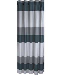 Unbranded Banded Black Stripe Curtains - 66 x 90 inches