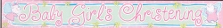 Banner - Baby Girls Christening