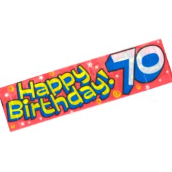 Banner - Happy 70th Birthday - QA229