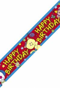 Let these happy pets wish you well on your birthday with this animal based Birthday Banner