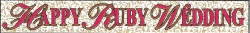 Banner - Happy Ruby Wedding