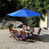 Comprising of a dining table, 2 folding armchairs