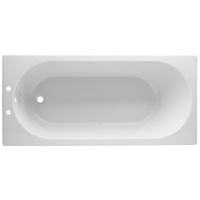 Barcelona Petite Straight Acrylic Bath (White)