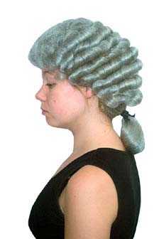Grey Barrister's wig