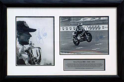 Unbranded Barry Sheene MBE and#8211; Framed tribute presentation