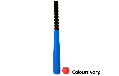 Unbranded Baseball Bat and Foam Ball