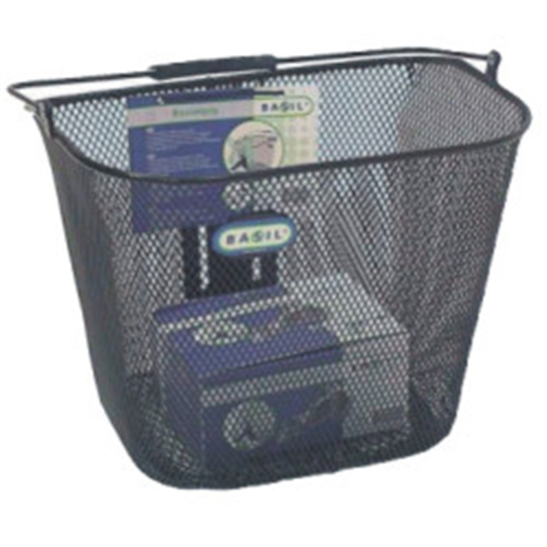 Basimply Mesh Basket with Basimply Bracket Black