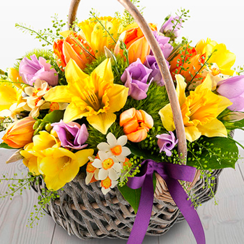 Unbranded Basket Arrangement Medium - flowers