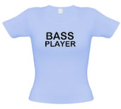 Unbranded Bass player female t-shirt.