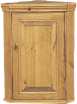 This traditional pine panelled bathroom cabinet has one door and suited to even the smallest of