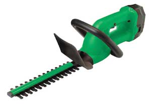 Battery powered twin hedge or grass trimmer