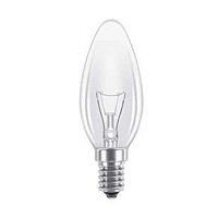 Unbranded BE00060 - 40 Watt Clear SES Candle Bulb