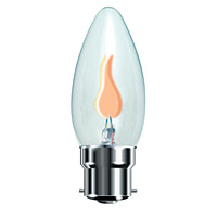 Unbranded BE00444 - BC Flicker Candle Bulb