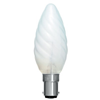 Unbranded BE00510 - 40 Watt Frosted Twisted SBC Candle Bulb
