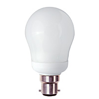 Unbranded BE00745 - 9 Watt Warm White CFL BC Bulb