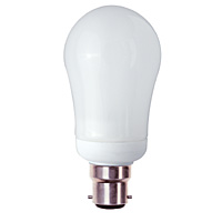 Unbranded BE00747 - 15 Watt Warm White CFL BC Bulb