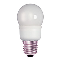 Unbranded BE00767 - 7 Watt Warm White CFL Golf Ball ES Bulb