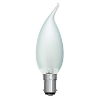 Unbranded BE00850 - 40 Watt Satin Bent Tip SBC Candle Bulb